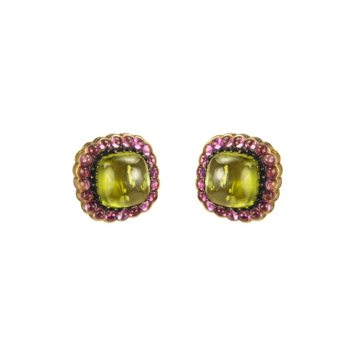 Scallop Square Stud