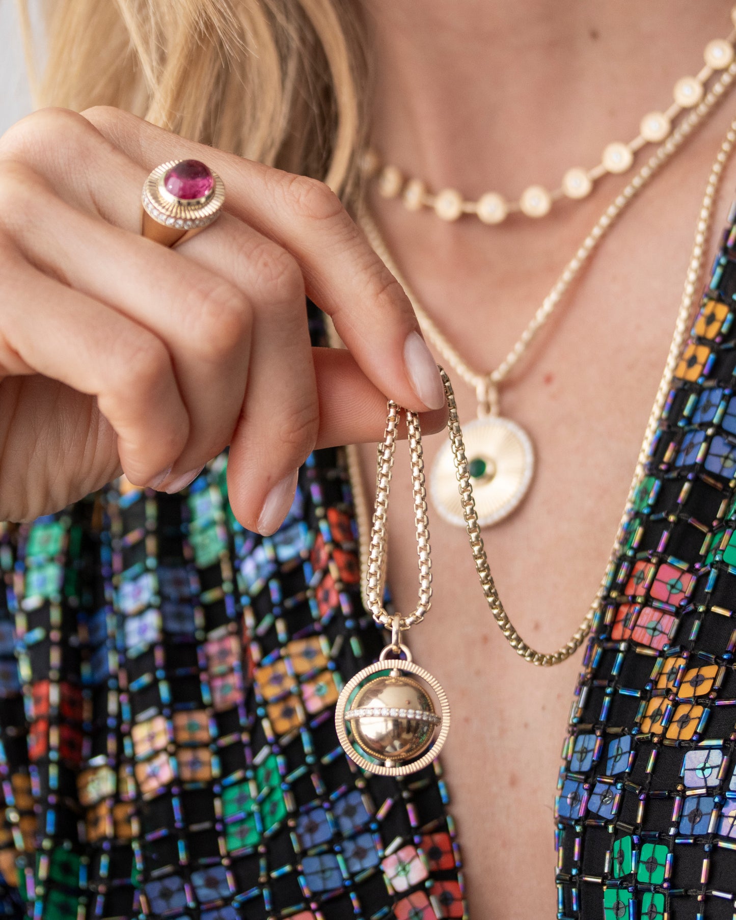 Spinning Globe Charm