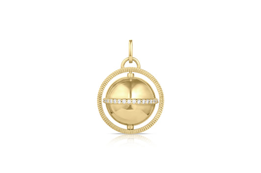 Spinning Globe Charm