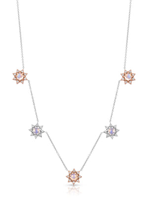 Mini Starburst Charm Necklace