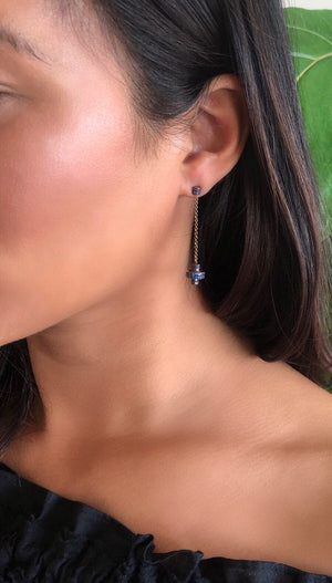 Cylinder Disco Drop Earring