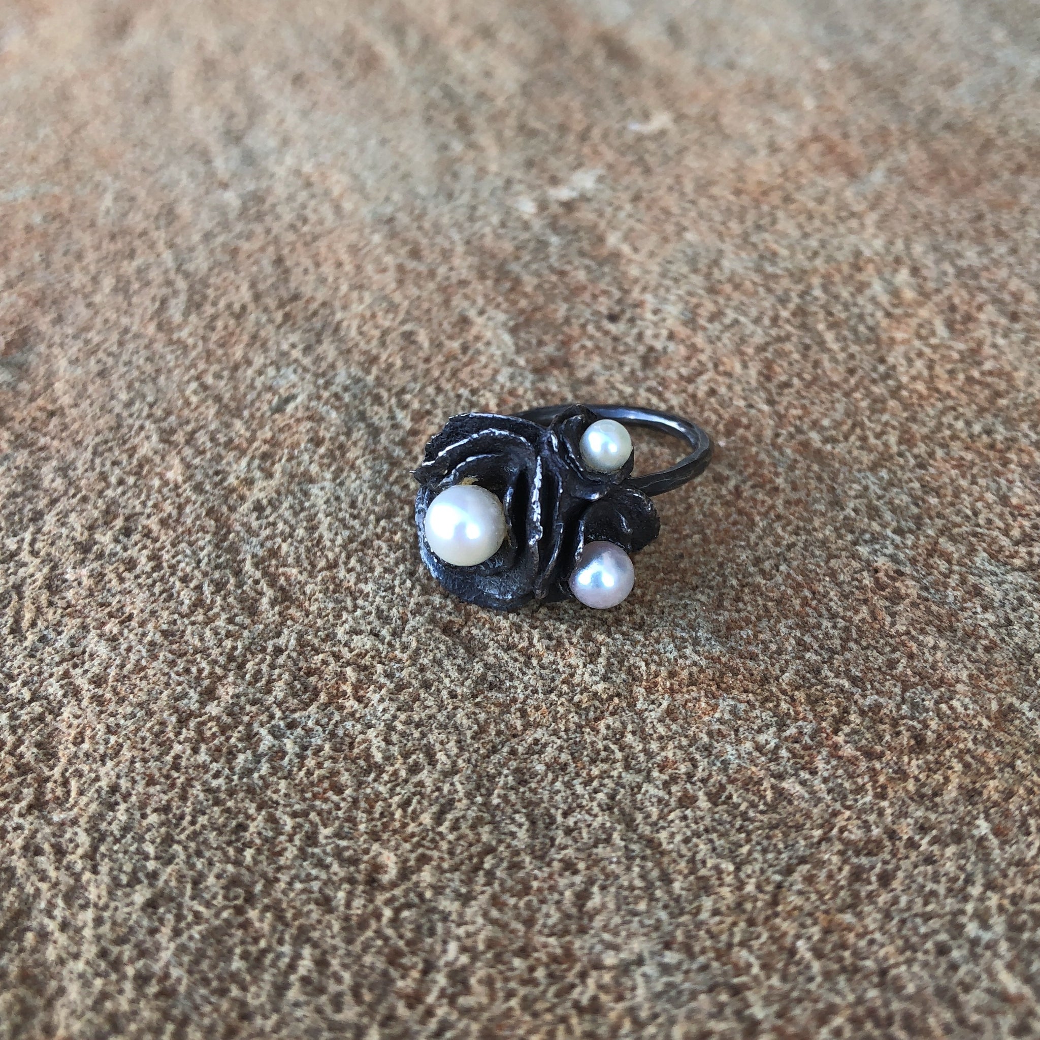 Sculptural Flower Ring