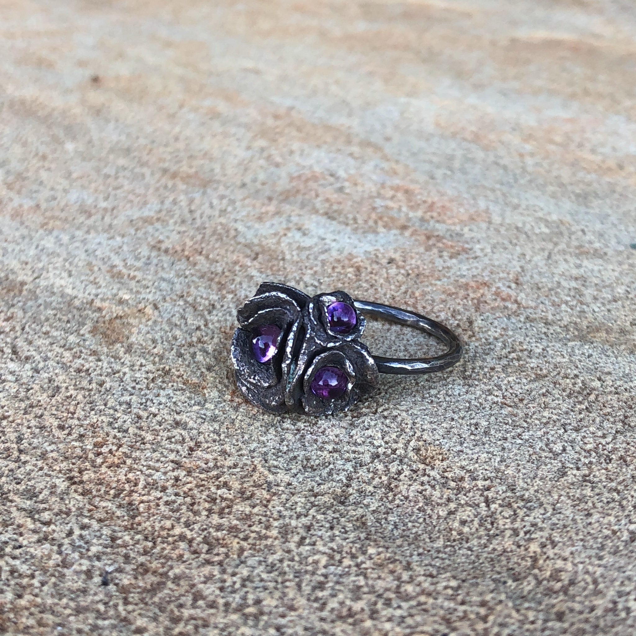 Sculptural Flower Ring