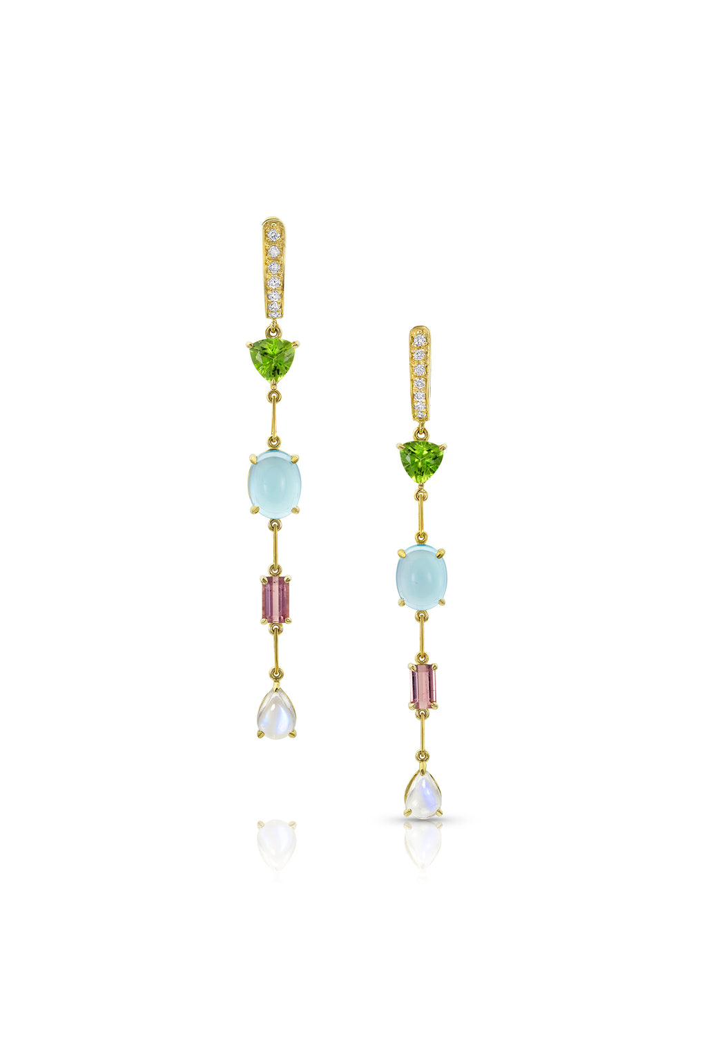 4 Stone Gemfetti Earring