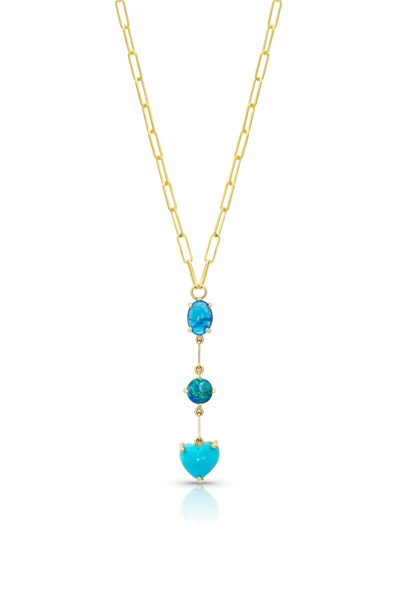 3 Stone Gemfetti Necklace