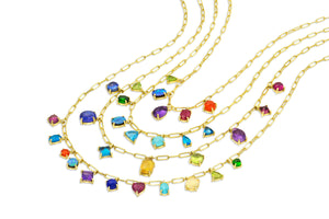 11 Stone Gemfetti Necklace