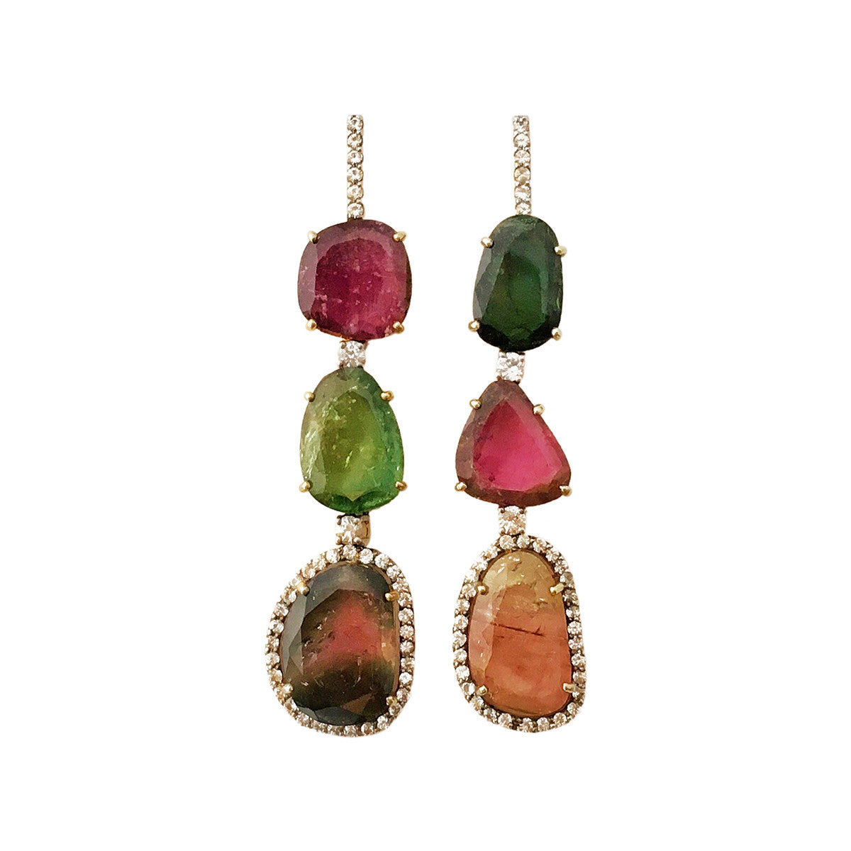 Tourmaline Polki Earring