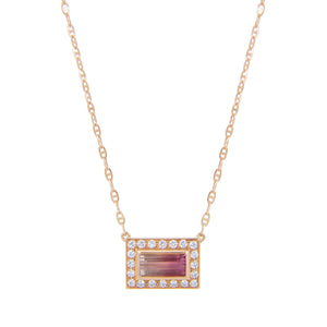 Mini Tourmaline Brick Necklace