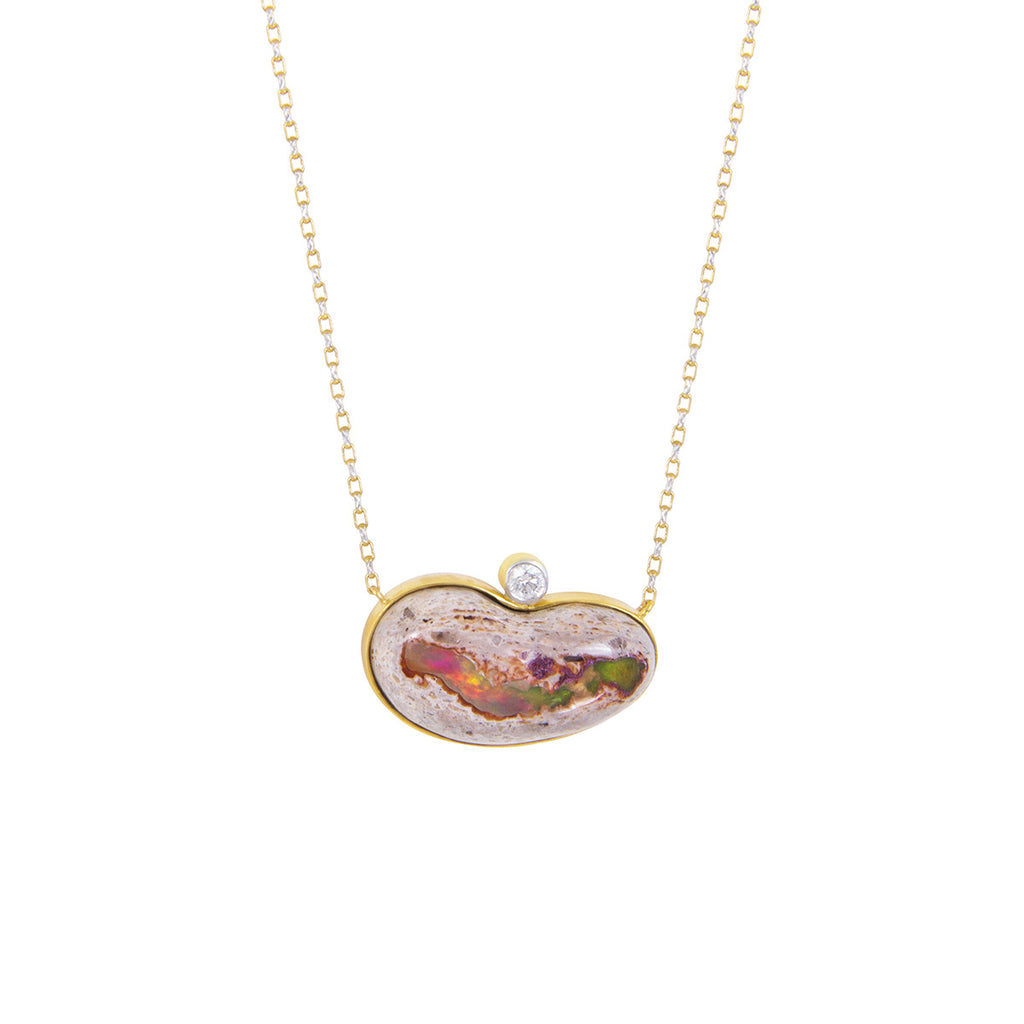 Opal Bean Necklace