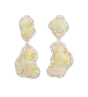 Tumbled Opal Gala Earrings