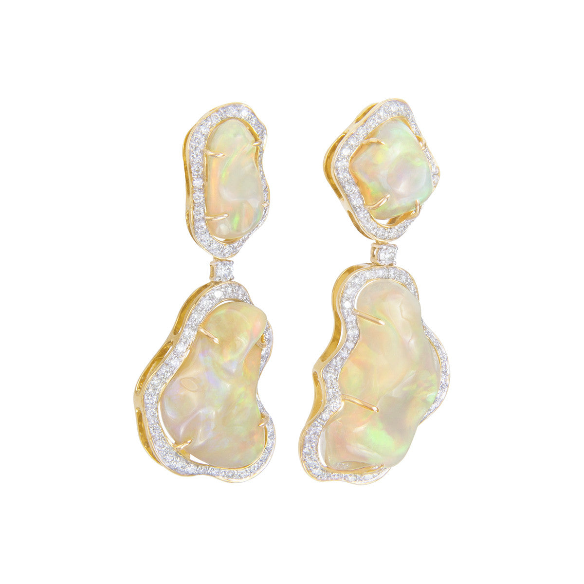 Tumbled Opal Gala Earrings