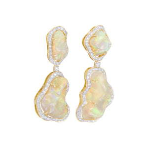 Tumbled Opal Gala Earrings