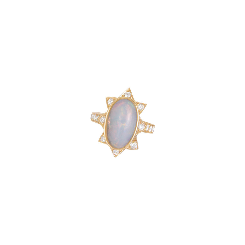 Oval Starburst Ring