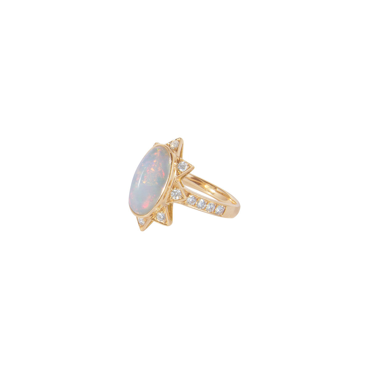 Oval Starburst Ring
