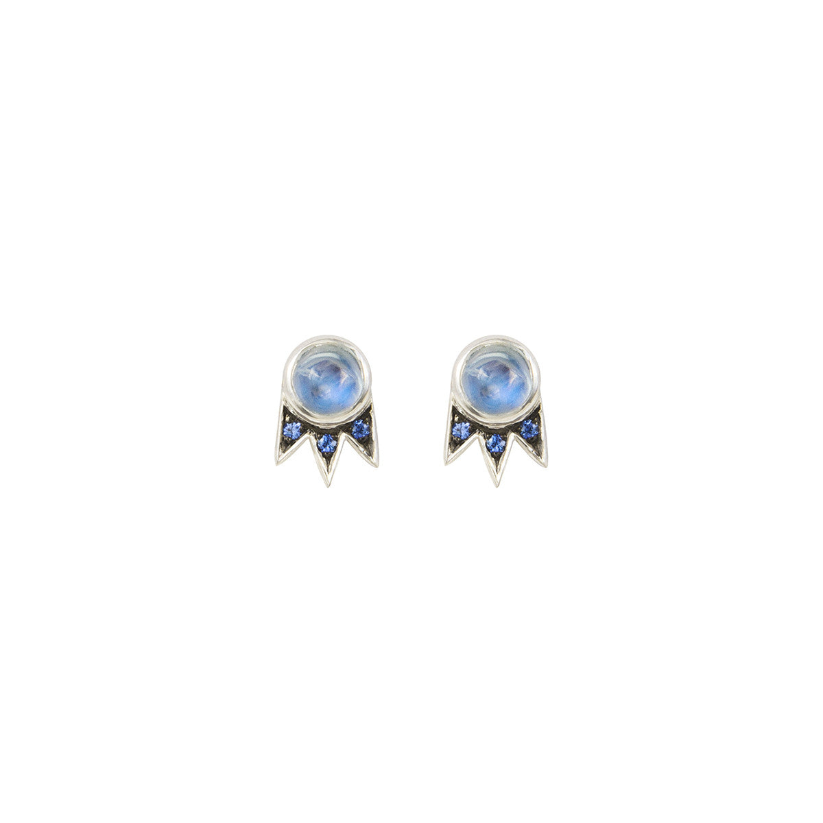 Starburst Stud Round Cabochon Earring