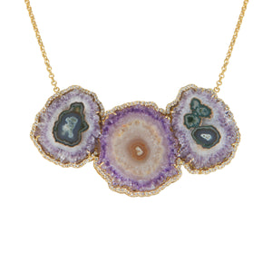 Amethyst Slice Necklace