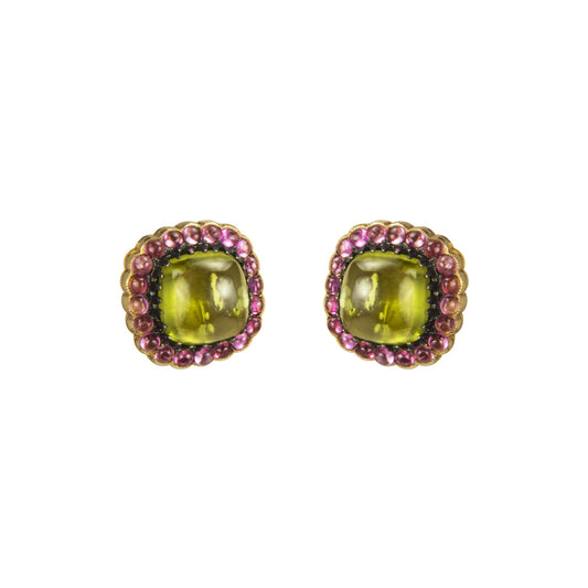 Scallop Square Stud