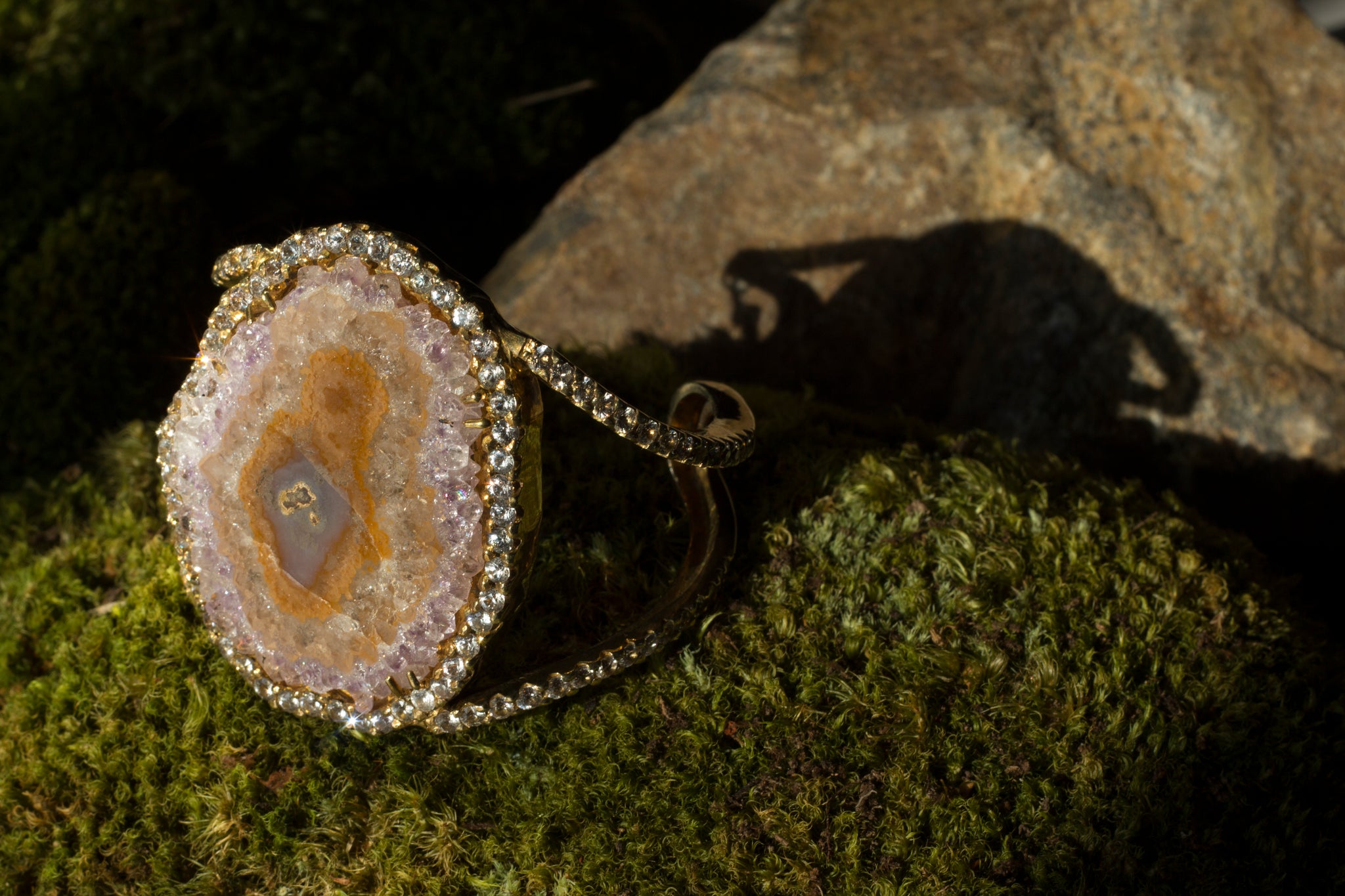 Amethyst Slice Bracelet