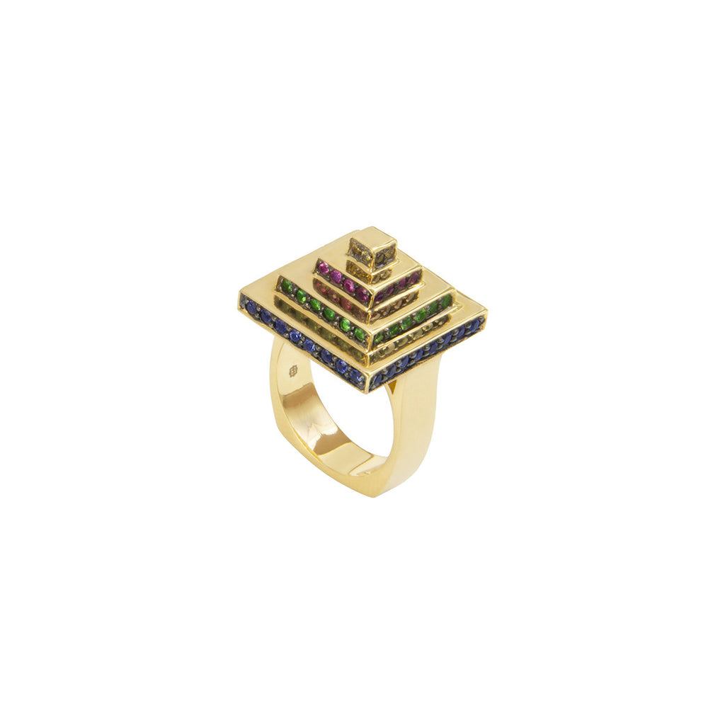 Square Pyramid Ring