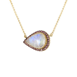 Moonstone East- West Necklace