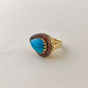 Resting Teardrop Ring