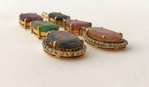 Tourmaline Polki Earring