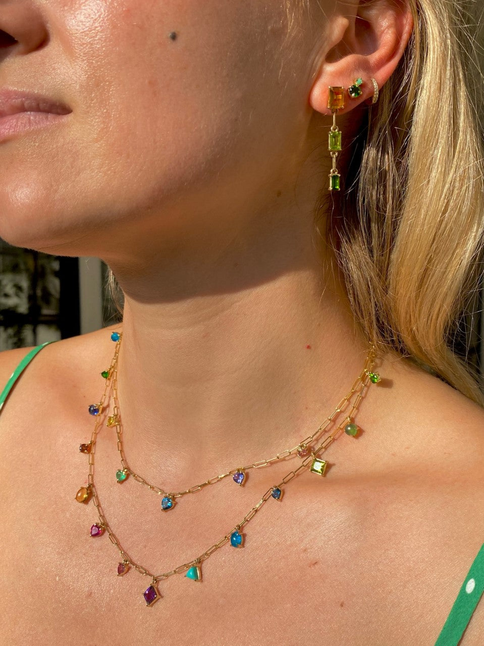5 stone necklace deals